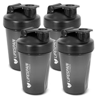 Lifespan Fitness Shaker Bottle 500ml in Black (Pack of 4) Sports & Fitness Kings Warehouse