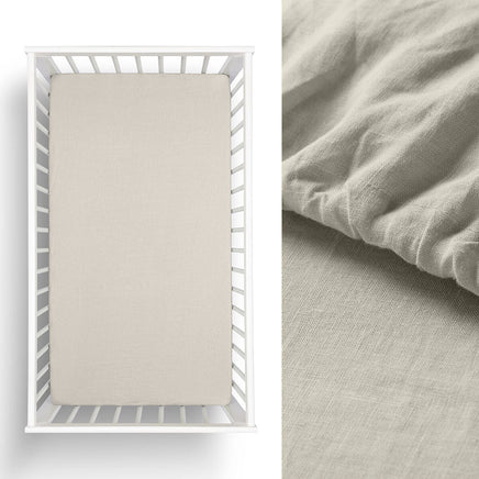 Little Gem 1 Pc Natural Hemp Cot Fitted Sheet Home & Garden Kings Warehouse