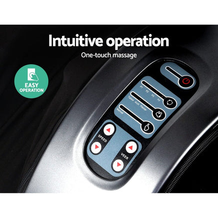 Livemor Foot Massager Shiatsu Massagers Electric Roller Kneading Calf Leg Grey Furniture Kings Warehouse