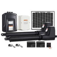 Lockmaster Dual Swing Gate Opener 800KG 10W Solar Panel Home & Garden Kings Warehouse