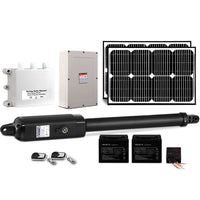 Lockmaster Single Swing Gate Opener 600KG 40W Solar Panel Home & Garden Kings Warehouse