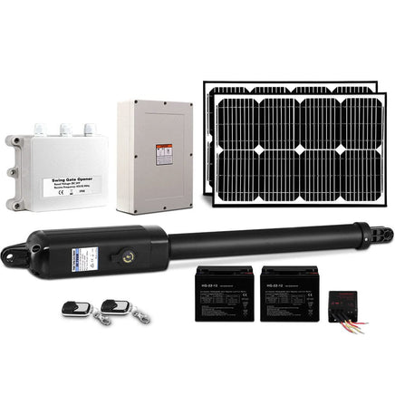 Lockmaster Single Swing Gate Opener 600KG 40W Solar Panel Home & Garden Kings Warehouse