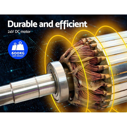 Lockmaster Single Swing Gate Opener 600KG 40W Solar Panel Home & Garden Kings Warehouse