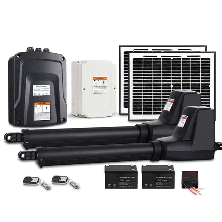 LockMaster Swing Gate Opener Auto 20W Solar Power Electric Remote Control 800KG End of Year Clearance Sale Kings Warehouse