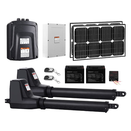 LockMaster Swing Gate Opener Auto 40W Solar Power Electric Remote Control 800KG End of Year Clearance Sale Kings Warehouse