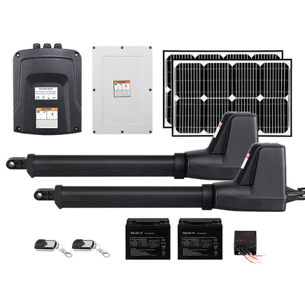 LockMaster Swing Gate Opener Auto 40W Solar Power Electric Remote Control 800KG End of Year Clearance Sale Kings Warehouse