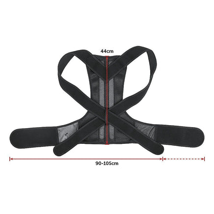 Lower Back Brace Unisex Posture Corrector Lumbar Support - Large Health & Beauty Kings Warehouse