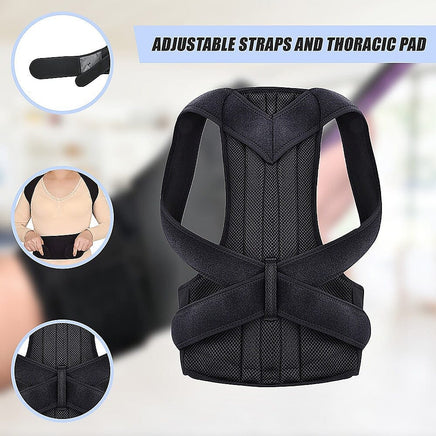 Lower Back Brace Unisex Posture Corrector Lumbar Support - Large Health & Beauty Kings Warehouse