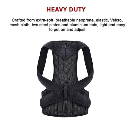 Lower Back Brace Unisex Posture Corrector Lumbar Support - Medium Health & Beauty Kings Warehouse