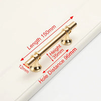 Luxury Design Kitchen Cabinet Handles Drawer Bar Handle Pull Gold 96MM Home & Garden Kings Warehouse