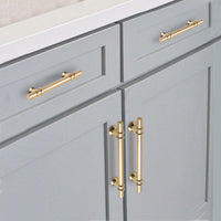 Luxury Design Kitchen Cabinet Handles Drawer Bar Handle Pull Gold 96MM Home & Garden Kings Warehouse