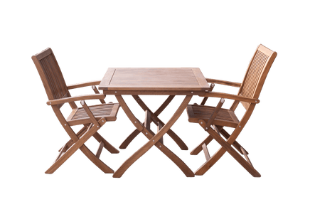 Maculata folding table and 2 armchairs Kings Warehouse