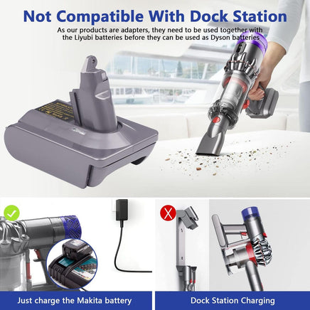 Makita 18V To Dyson V7 & V8 Battery Converter / Adapter Appliances Kings Warehouse