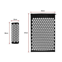 Massage Acupressure Yoga Mat With Pillow Sit Mats Cut Pain Stress Soreness Kings Warehouse