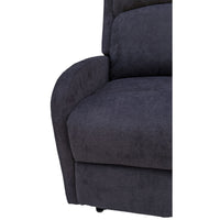 Maxcomfy Fabric Manual Recliner Lounge Arm Chair - Dark Grey Kings Warehouse 