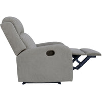 Maxcomfy Fabric Manual Recliner Lounge Arm Chair - Light Grey BLACK FRIDAY: Furniture & Décor Kings Warehouse 