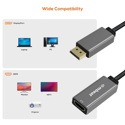 mbeat Elite Display Port to HDMI Adapter - Space Grey Appliances Kings Warehouse
