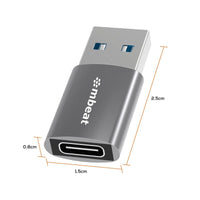 mbeat Elite USB 3.0 (Male) to USB-C (Female) Adapter - Space Grey Electronics Kings Warehouse
