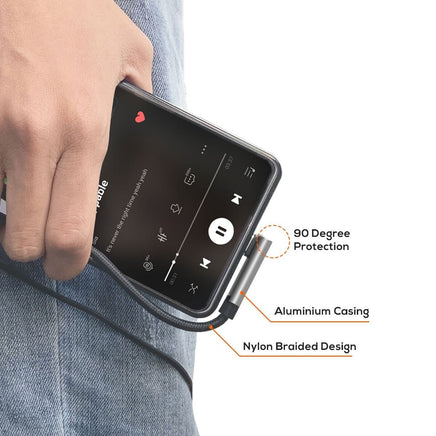 mbeat Elite USB-C to 3.5 Audio Adapter - Space Grey Audio & Video Kings Warehouse