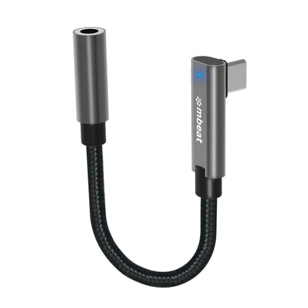 mbeat Elite USB-C to 3.5 Audio Adapter - Space Grey Audio & Video Kings Warehouse