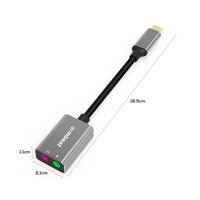 mbeat Elite USB-C to 3.5 Audio and Microphone Adapter - Space Grey Audio & Video Kings Warehouse