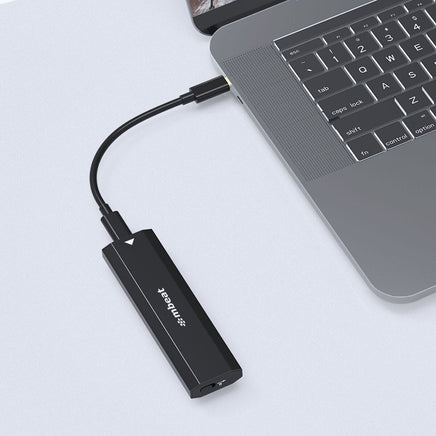 mbeat Elite USB-C to M.2 SSD Enclosure (M-Key, B+M Key) - Matte Black Electronics Kings Warehouse