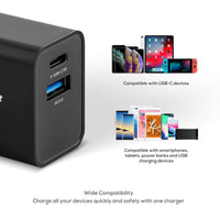 mbeat Gorilla Power 18W Dual Port USB-C PD & QC3.0 Charger Afterpay Day: Trending Tech Kings Warehouse 