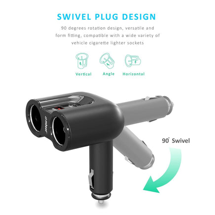 mbeat Gorilla Power Dual Port USB-C & QC 3.0 Car Charger Electronics Kings Warehouse
