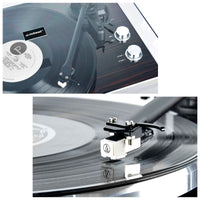 mbeat Hi-Fi Bluetooth Turntable (MMC, USB, Anti-skating, Preamplifier) - Macassar Ebony Audio & Video Kings Warehouse