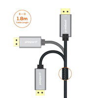 mbeat Tough Link 1.8m 4K/60Hz Display Port to HDMI Cable - Space Grey Appliances Kings Warehouse