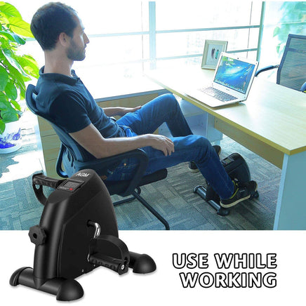 Mini Exercise Bike Pedal Exerciser Resistance Cycle Trainer Indoor Home Gym Kings Warehouse