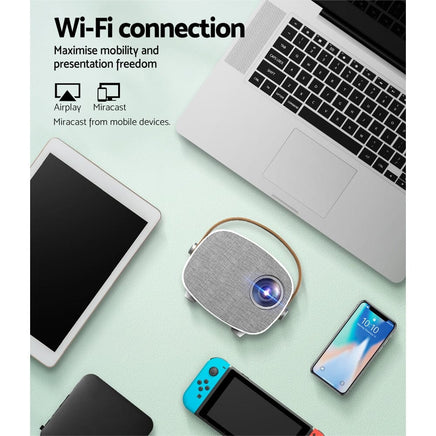 Mini Video Projector Wifi USB HDMI Portable HD 1080P Home Projector End of Year Clearance Sale Kings Warehouse