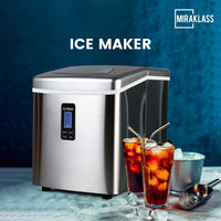 Miraklass Ice Maker Machine Stainless Steel 3.2L Kings Warehouse 