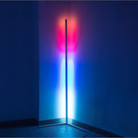 Modern - Colour RGB - Minimalist LED Corner Floor Lamp - White - Mood Lighting Home & Garden Kings Warehouse