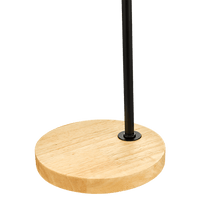 Modern Table lamp Desk Light Timber Base Bedside Bedroom Black KingsWarehouse