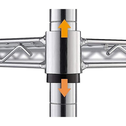 Modular Wire Storage Shelf 1200 x 450 x 1800mm Steel Shelving Furniture Kings Warehouse