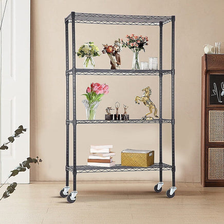 Modular Wire Storage Shelf 1200 x 600 x 1800mm Steel Shelving Furniture Kings Warehouse