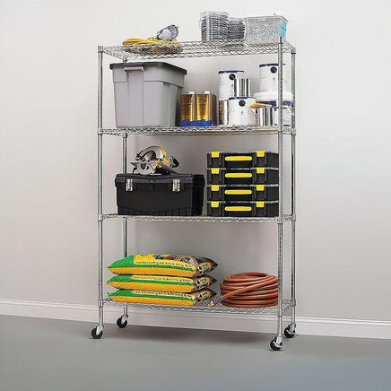 Modular Wire Storage Shelf 1200 x 600 x 1800mm Steel Shelving Furniture Kings Warehouse