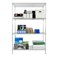 Modular Wire Storage Shelf 1200 x 600 x 1800mm Steel Shelving Furniture Kings Warehouse