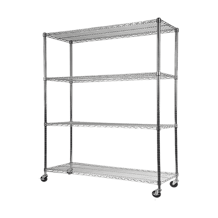 Modular Wire Storage Shelf 1200 x 600 x 1800mm Steel Shelving Furniture Kings Warehouse