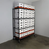 Modular Wire Storage Shelf 1500 x 350 x 1800mm Steel Shelving Furniture Kings Warehouse