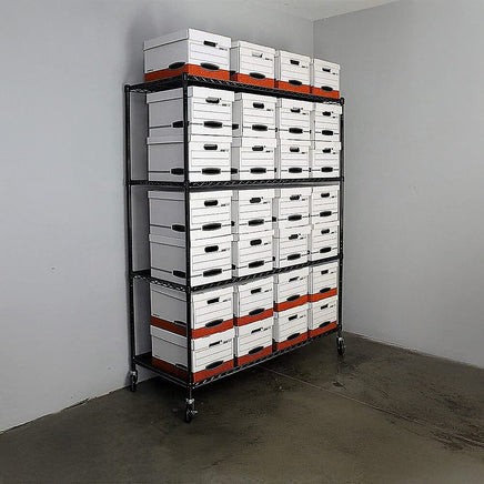 Modular Wire Storage Shelf 1500 x 350 x 1800mm Steel Shelving Furniture Kings Warehouse