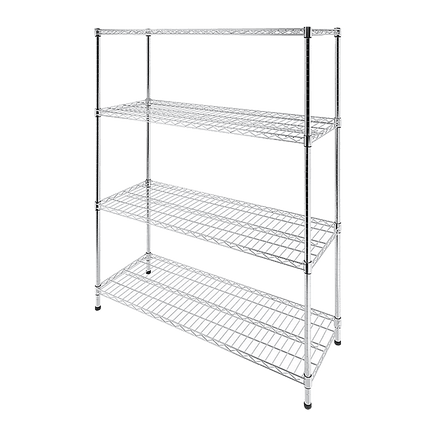 Modular Wire Storage Shelf 1500 x 600 x 1800mm Steel Shelving Furniture Kings Warehouse