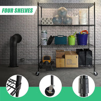 Modular Wire Storage Shelf 1500 x 600 x 1800mm Steel Shelving Furniture Kings Warehouse
