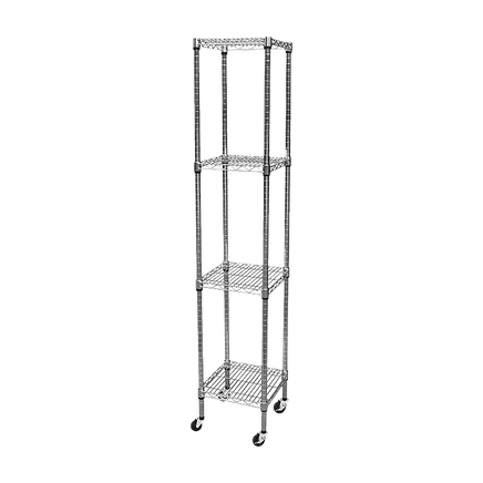 Modular Wire Storage Shelf 350 x 350 x 1800mm Steel Shelving Furniture Kings Warehouse