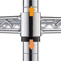 Modular Wire Storage Shelf 350 x 350 x 1800mm Steel Shelving Furniture Kings Warehouse