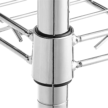 Modular Wire Storage Shelf 350 x 350 x 1800mm Steel Shelving Furniture Kings Warehouse