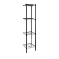 Modular Wire Storage Shelf 350 x 350 x 1800mm Steel Shelving Furniture Kings Warehouse