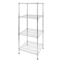 Modular Wire Storage Shelf 350 x 350 x 1800mm Steel Shelving Furniture Kings Warehouse