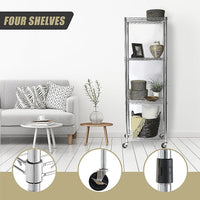 Modular Wire Storage Shelf 450 x 450 x 1800mm Steel Shelving Furniture Kings Warehouse